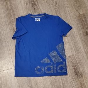 Boys Adidas Blue Shirt